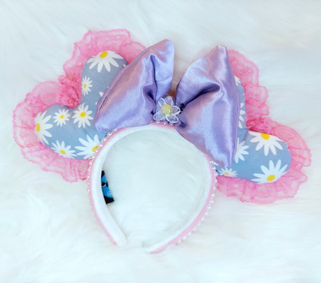 DAISY CRUSH Mouse Ears, Headband, Valentines Day, Minnie Ears. Sweethearts Night, Sweetheart, Hea... | Etsy (US)