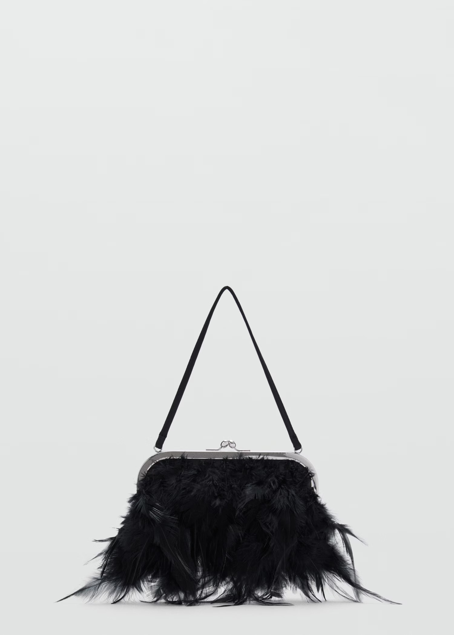Short-handle feather bag - Women | MANGO USA | Mango (US/MX/AU)