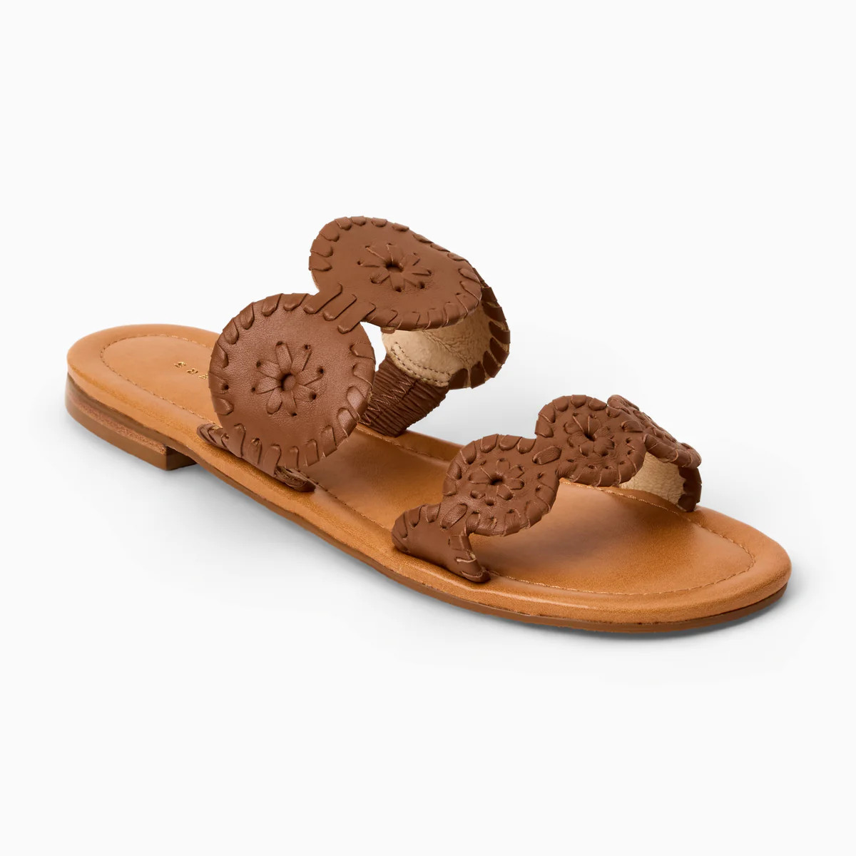 Jack Rogers Laurin Sandal — Cognac Leather | Jack Rogers