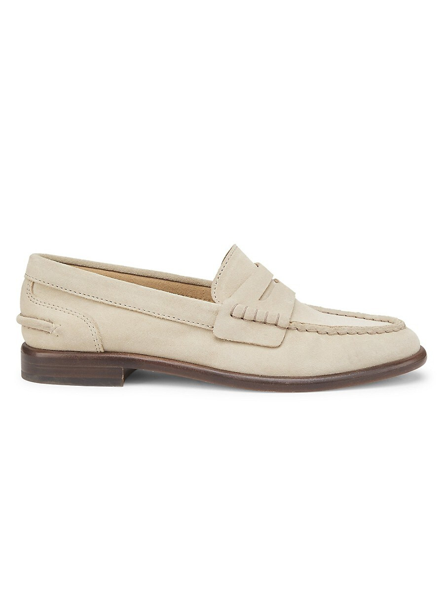 Rag & Bone Women's Carter Suede Loafers - Light Sand - Size 37 (7) | Saks Fifth Avenue OFF 5TH