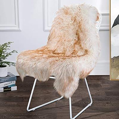 Softlife Faux Fur Sheepskin Area Rug Shaggy Wool Carpet for Bedroom Living Room Home Decor (2ft x... | Amazon (US)