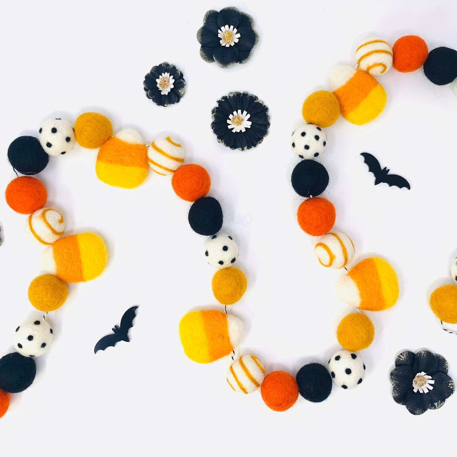 HALLOWEEN Garland, Halloween Banner, Candy Corn Garland, Fall Halloween Decor, Fall Garland, Fall... | Etsy (US)