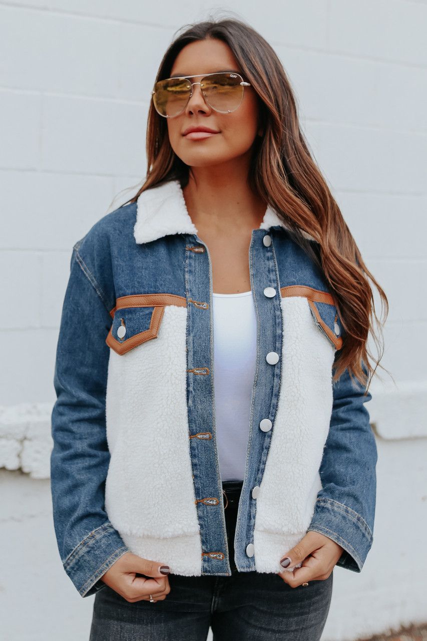 Berkeley Denim Sherpa Jacket | Magnolia Boutique