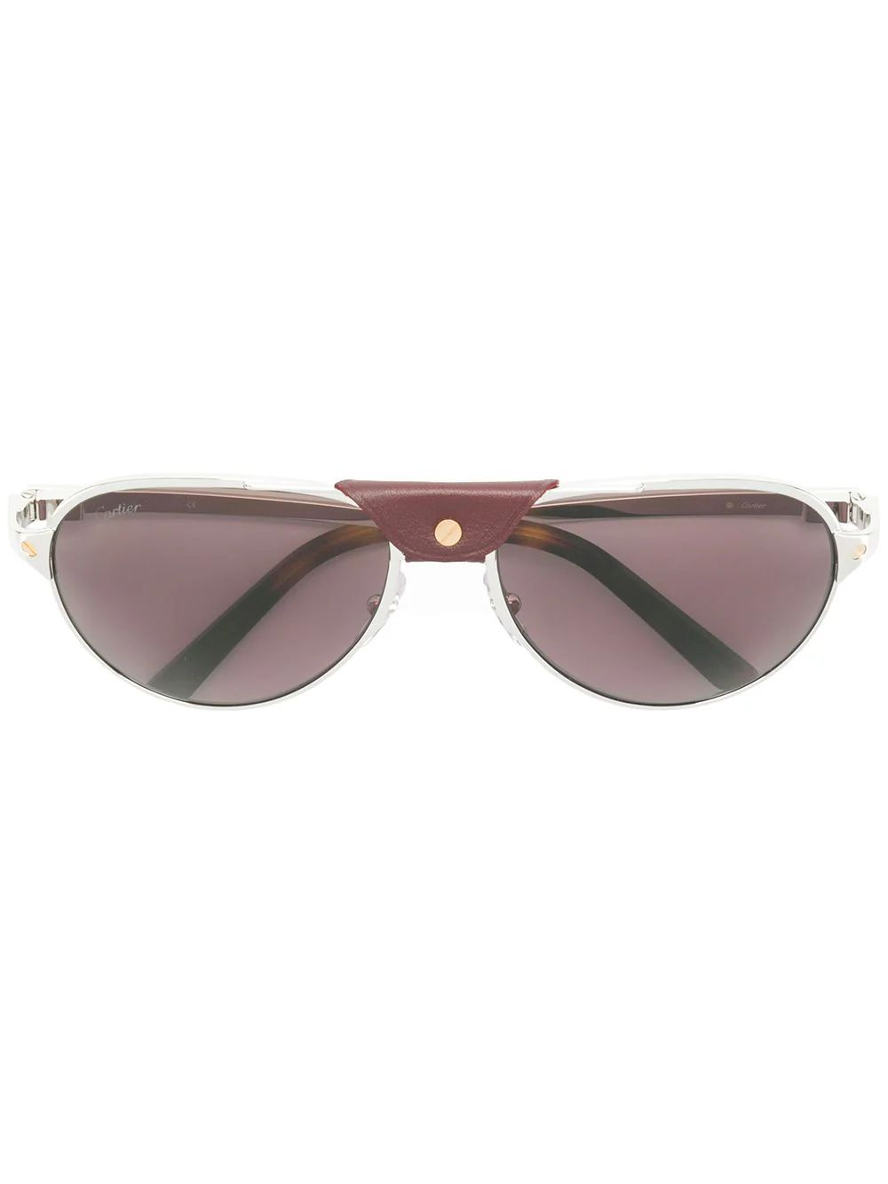 Cartier Santos de Cartier sunglasses - Metallic | FarFetch US