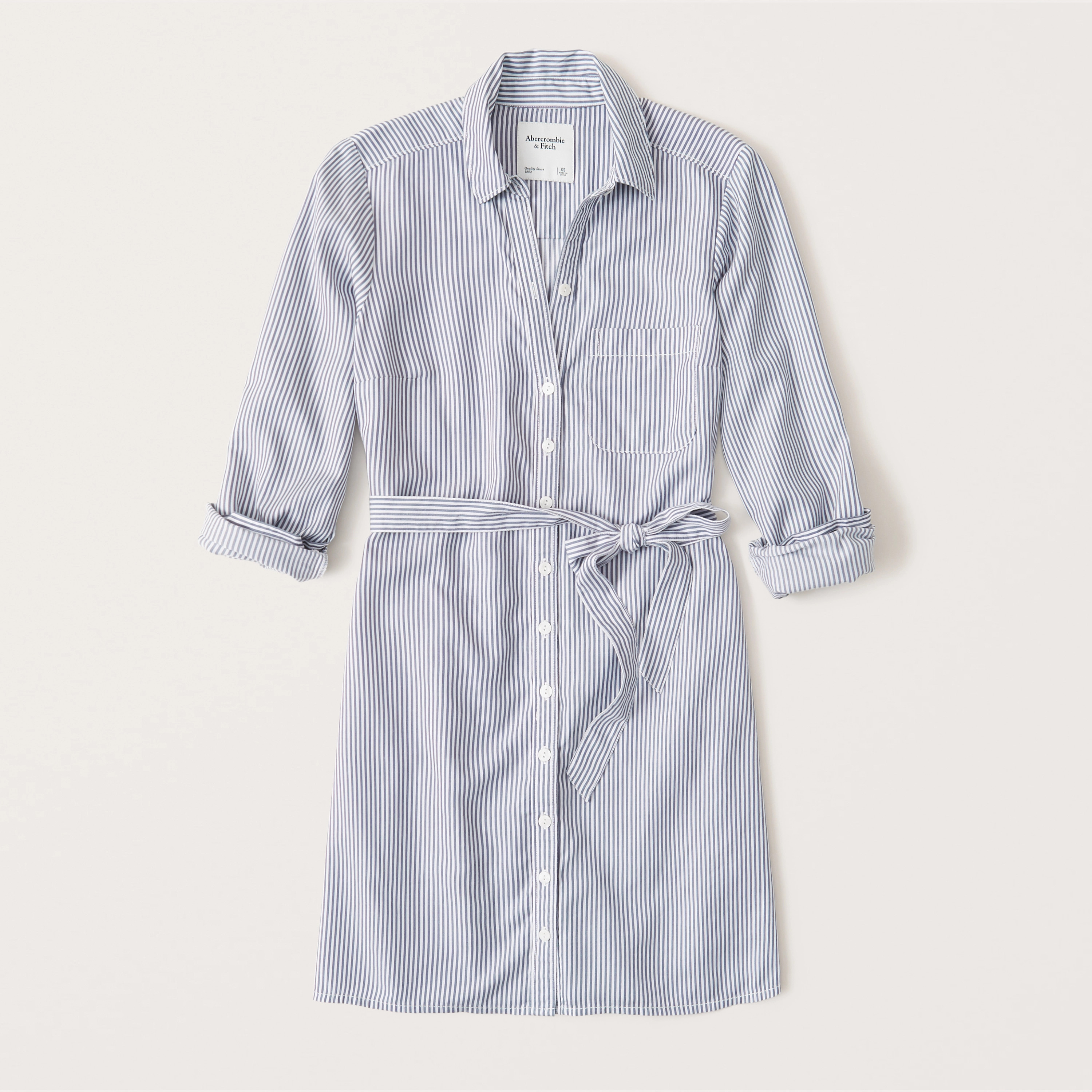 Belted Shirt Dress | Abercrombie & Fitch (US)