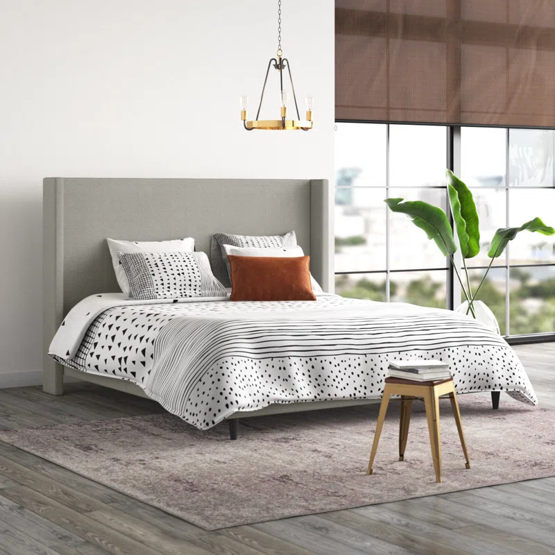 Birzer King Upholstered Wingback Bed | Wayfair North America