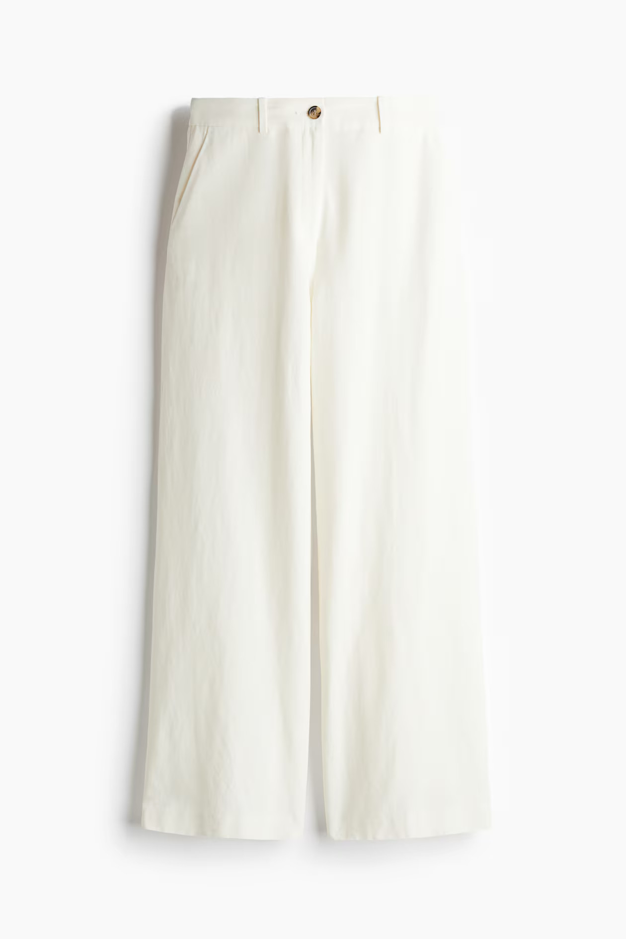 Wide-Leg Linen-Blend Pants | H&M (US + CA)