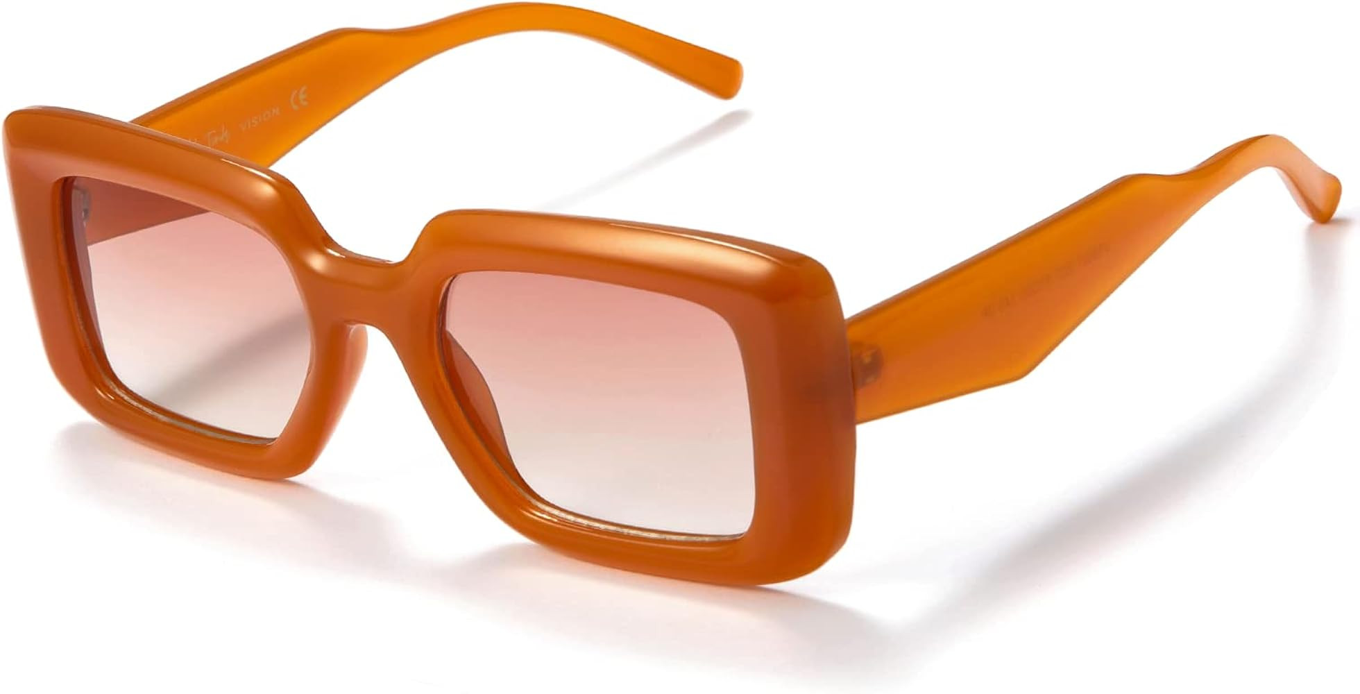 Veda Tinda Vision Rectangle Sunglasses Men Tinted Polarized Big Square Retro 90s Vintage y2k Glas... | Amazon (US)