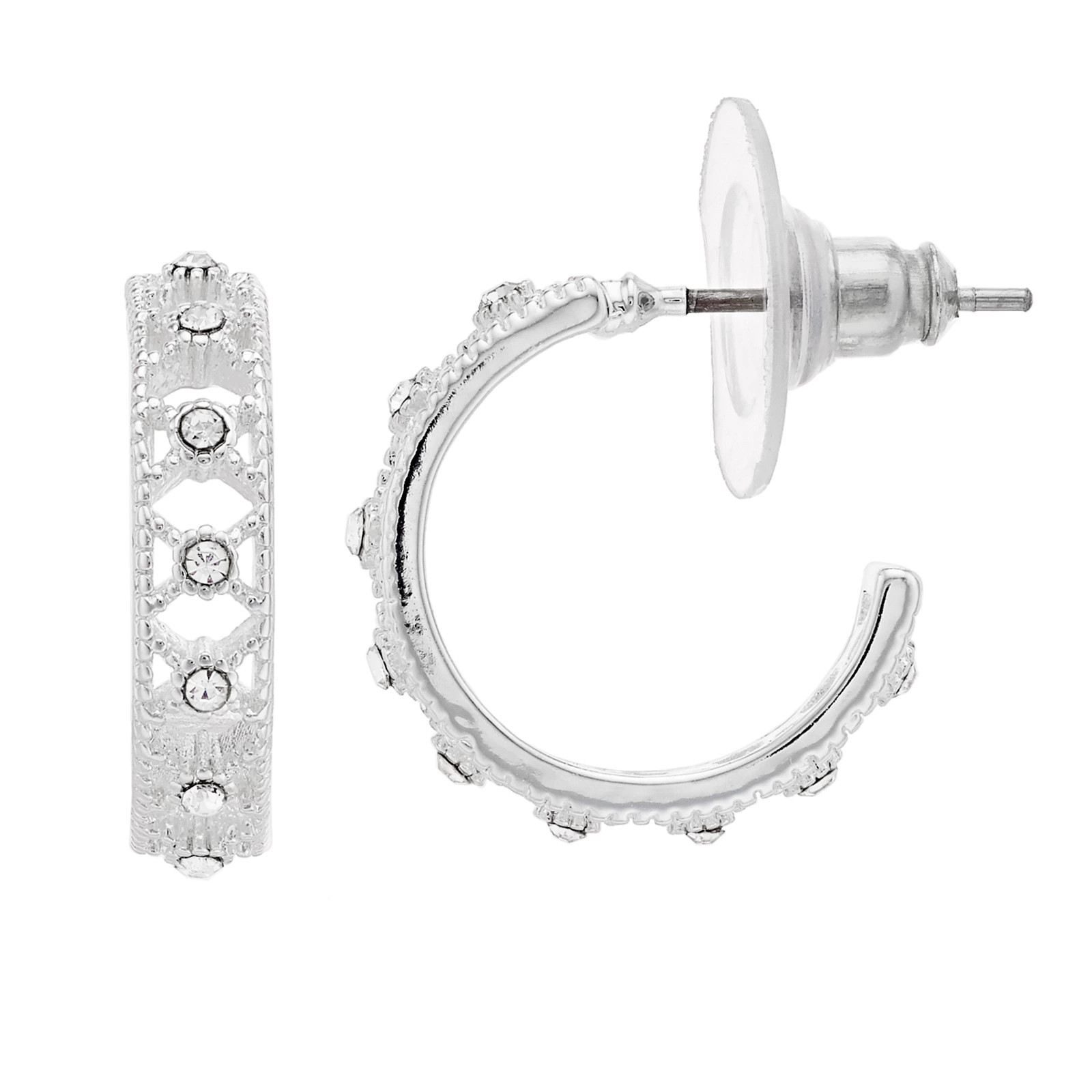 LC Lauren Conrad Filigree Nickel Free Hoop Earrings | Kohl's