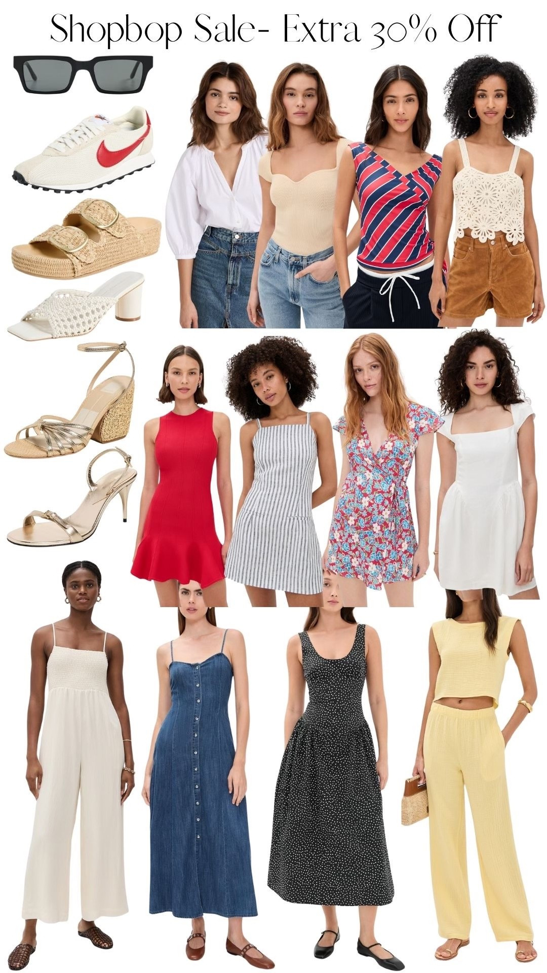 Shopbop sale, save an extra 30% with code EXTRA30!! 

#LTKSeasonal #LTKootd #LTKSaleAlert