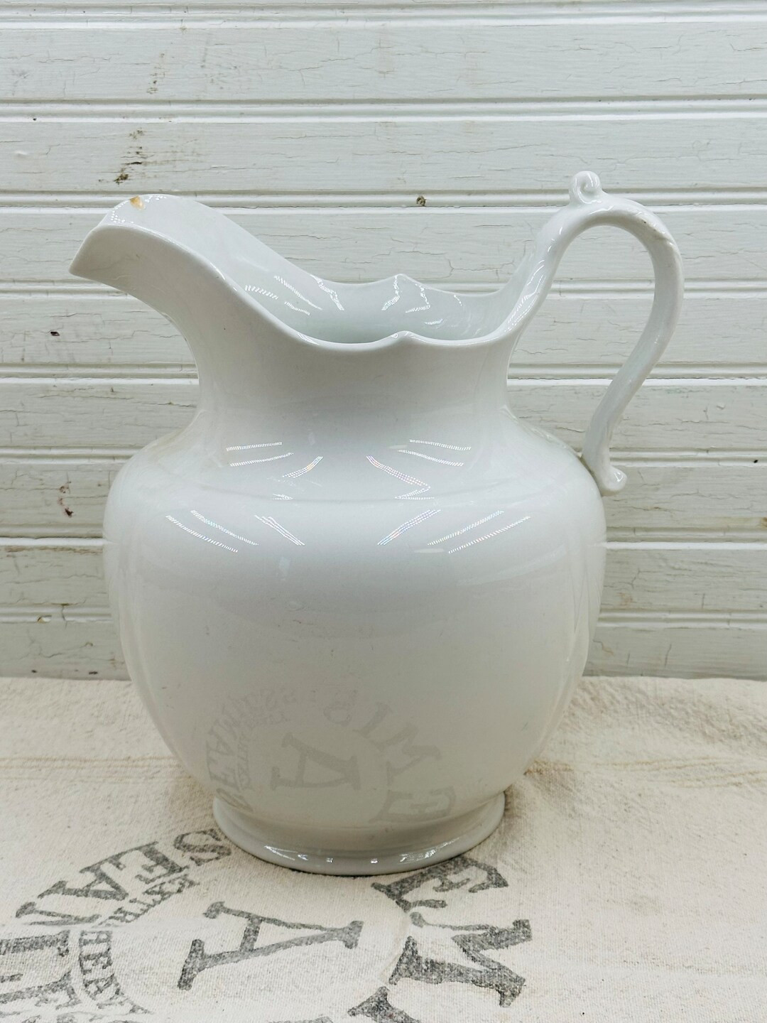 Vintage Ironstone Pitcher - Etsy | Etsy (US)