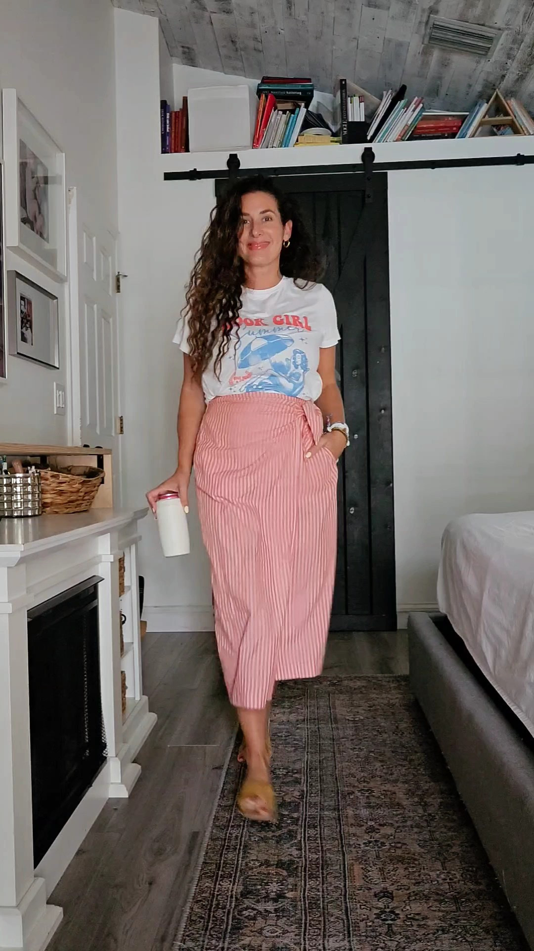 Just a mom of six relearning her style... and loving this one! Best hack for graphic tees.

#LTKSeasonal #LTKOver40