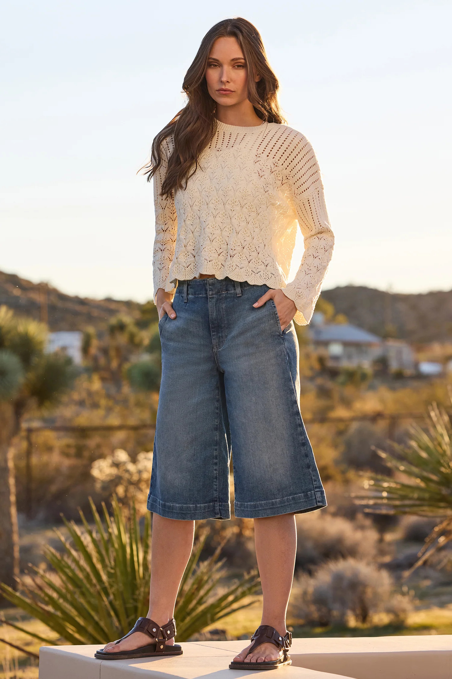 Jeanne Culottes - Breezy Palms | NYDJ
