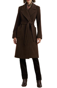 Click for more info about Belted Wool & Cashmere Blend Wrap Coat