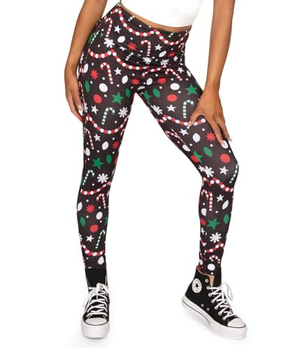 Tipsy Elves Holiday Goodies High Waisted Leggings Size X-Large | Amazon (US)