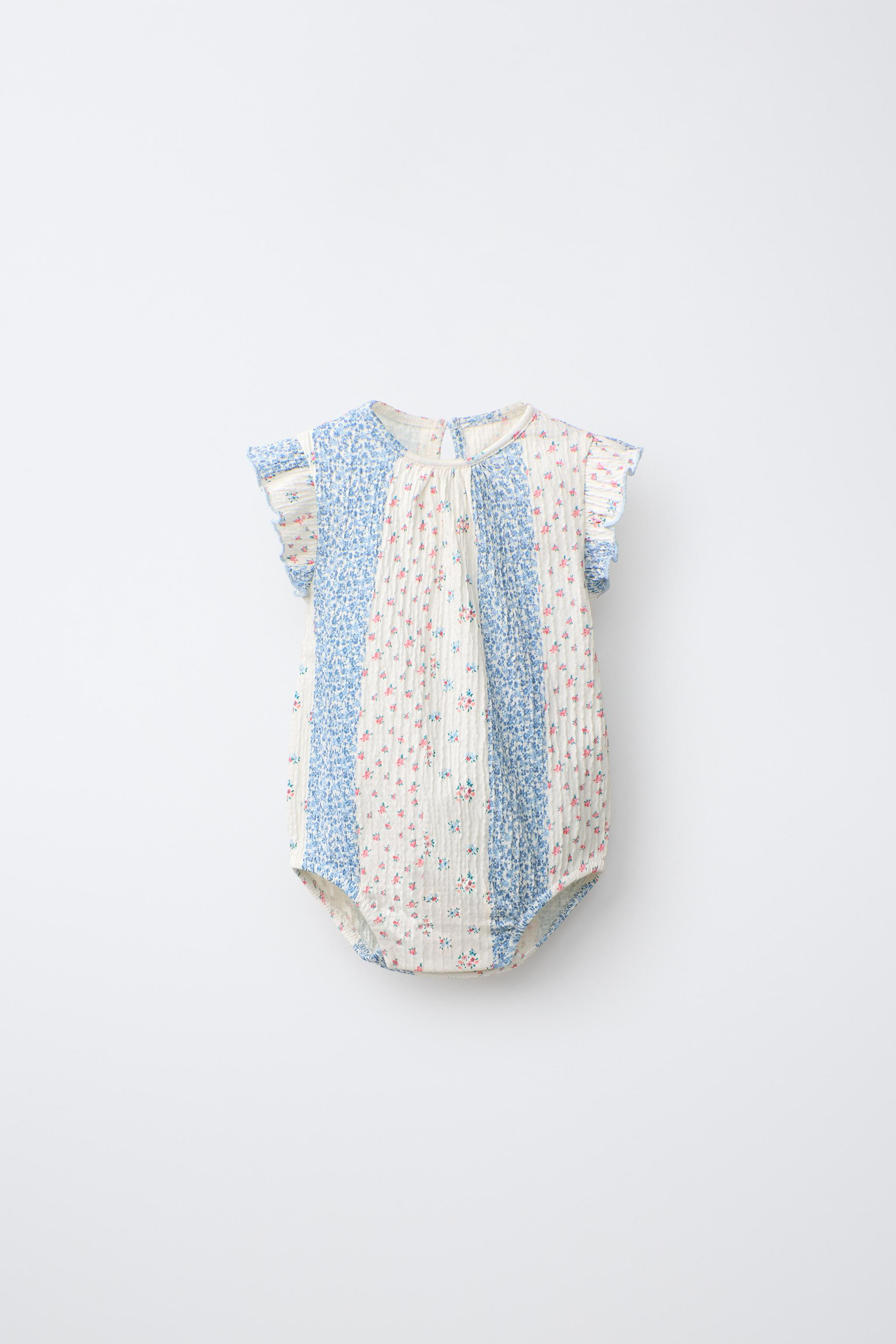 FLORAL PATCHWORK BODYSUIT | Zara US