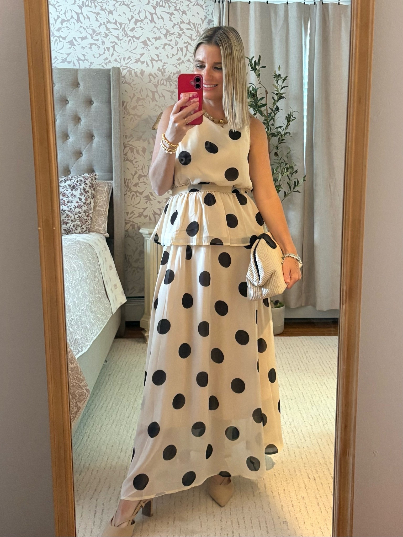 New arrival on Amazon! 
Special occasion polka dot skirt set!! Love this!! The length is great too!

#LTKPetite #LTKSaleAlert #LTKootd