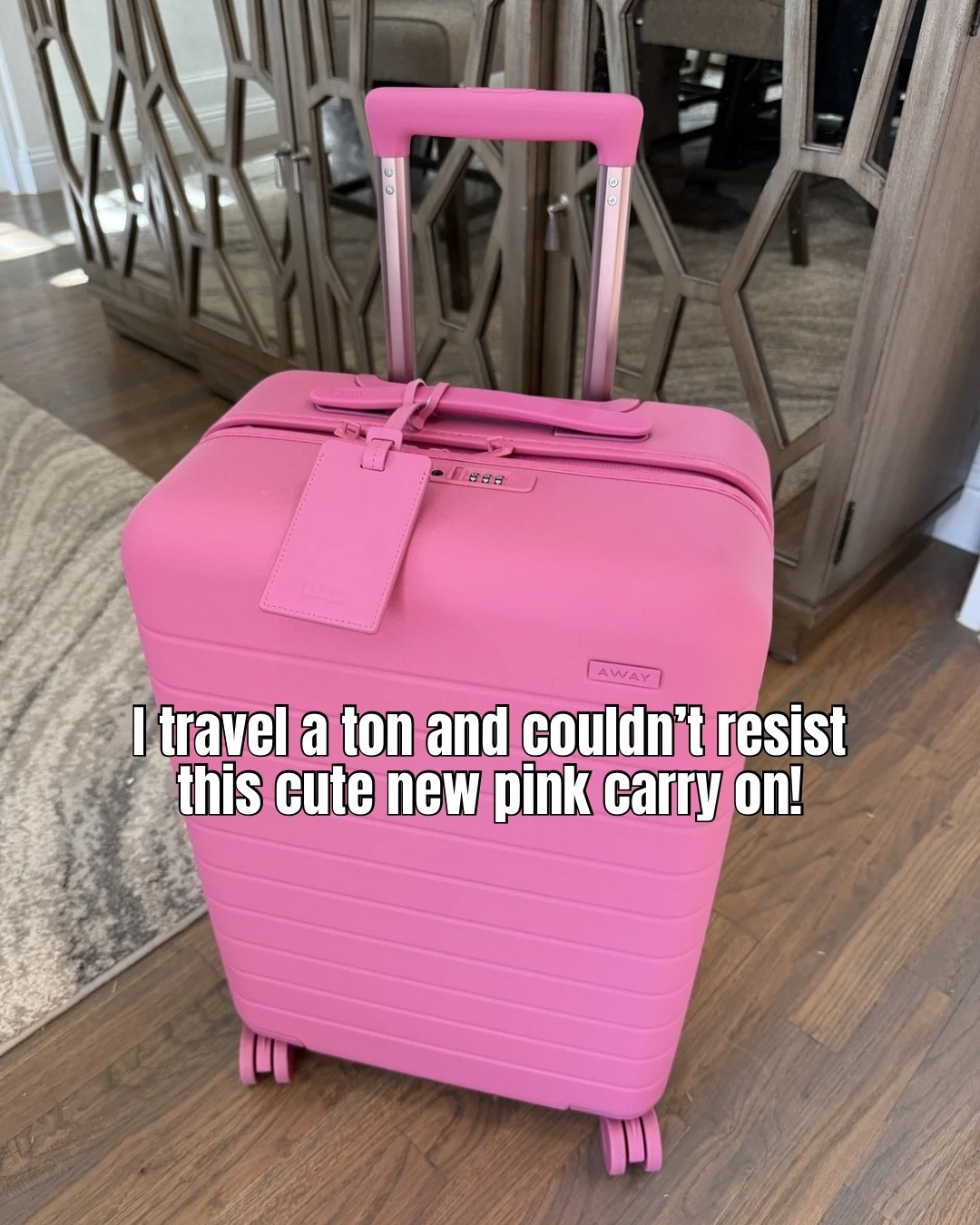 Obsessed with this new pink carry on suitcase! 

#LTKTravel #LTKdayinmylife