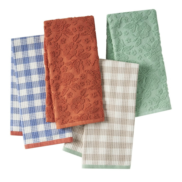 The Pioneer Woman Gingham Woven Kitchen Towels, Multicolor, 18" x 28", Set of 4 | Walmart (US)