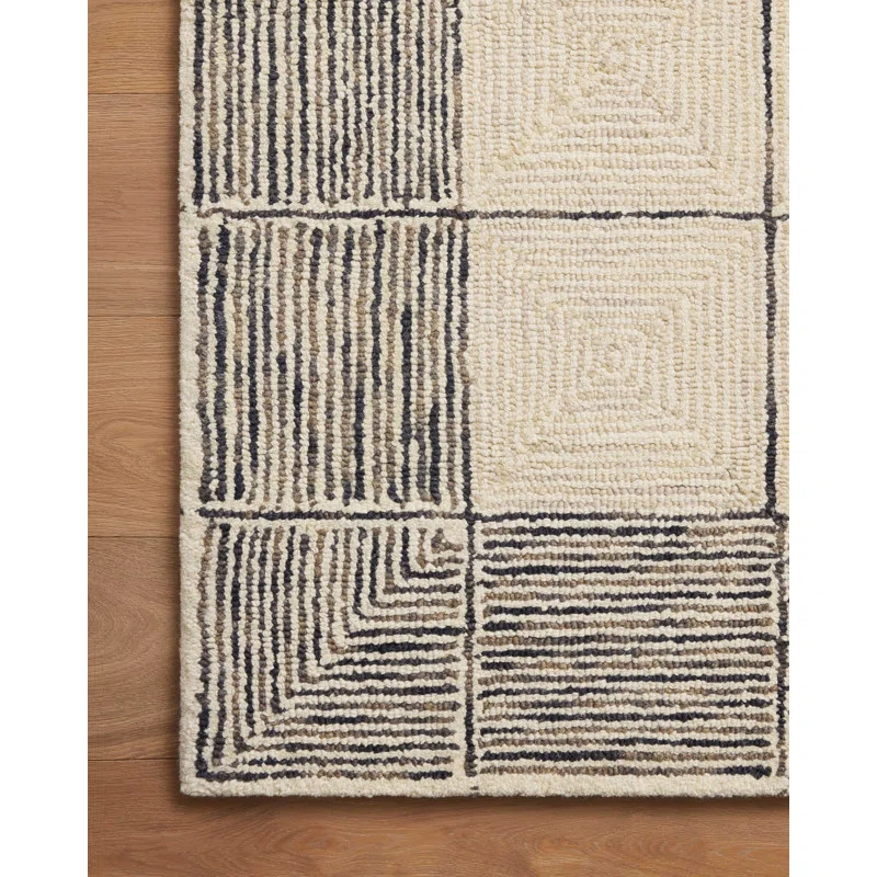 Chris Loves Julia x Loloi Francis Collection FRA-02 Cream / Black, ContemporaryArea Rug | Wayfair North America