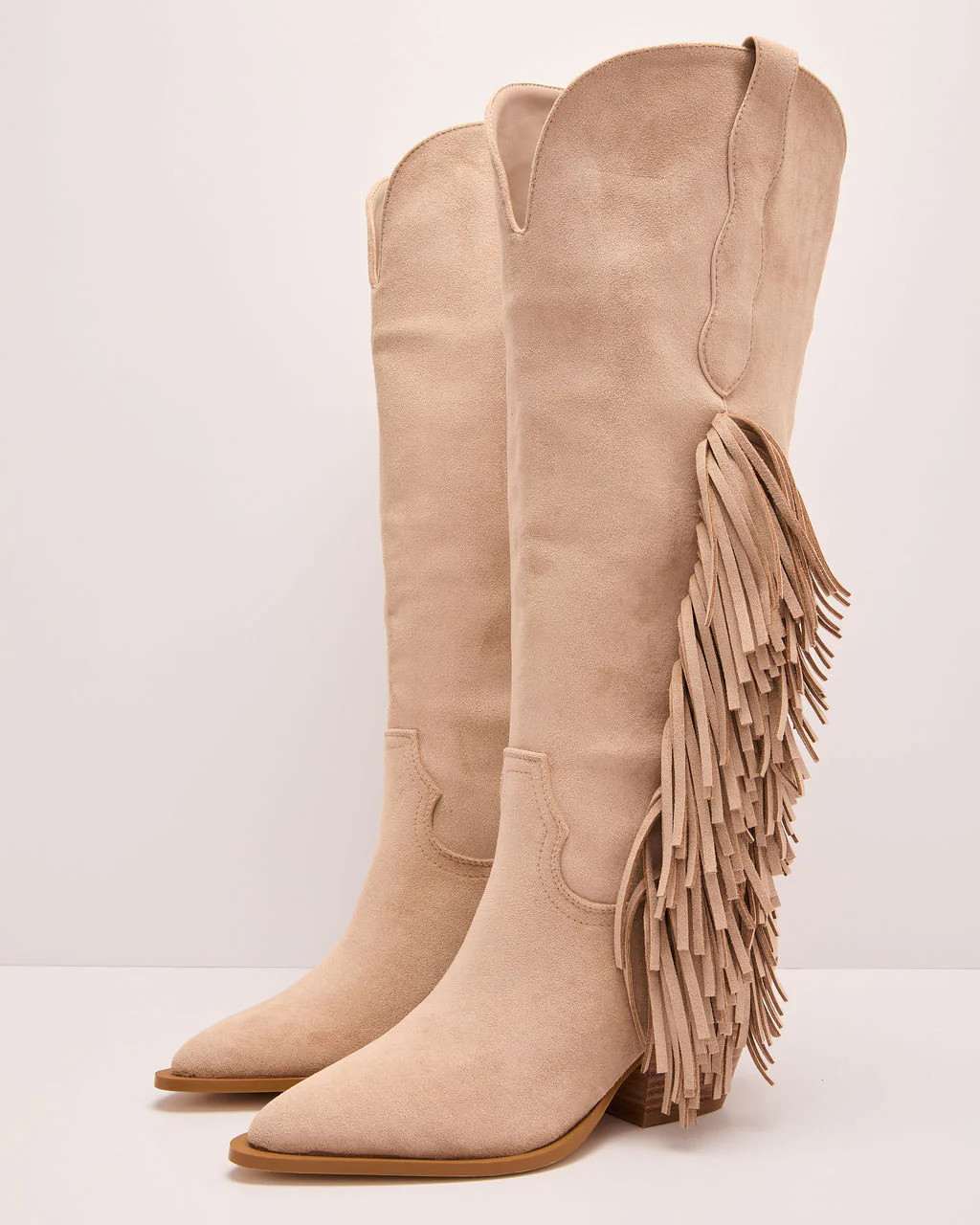 Boho Canyon Faux Suede Fringe Western Boots | VICI