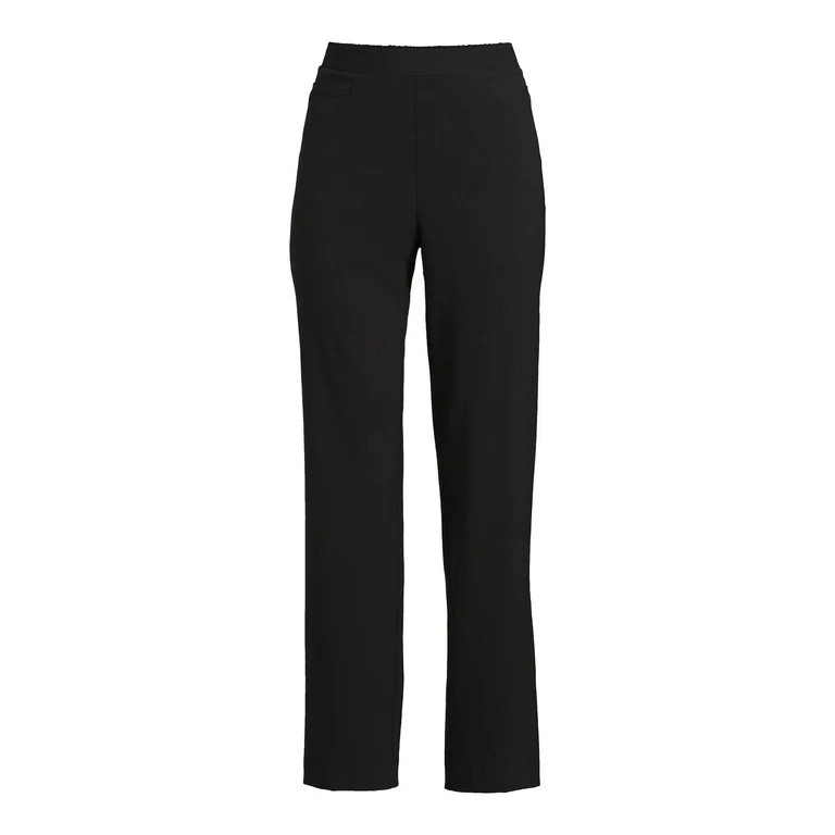 Time and Tru Women's Pull On Pants With Pockets, 31" and 29" Inseams, Sizes S-2XL | Walmart (US)