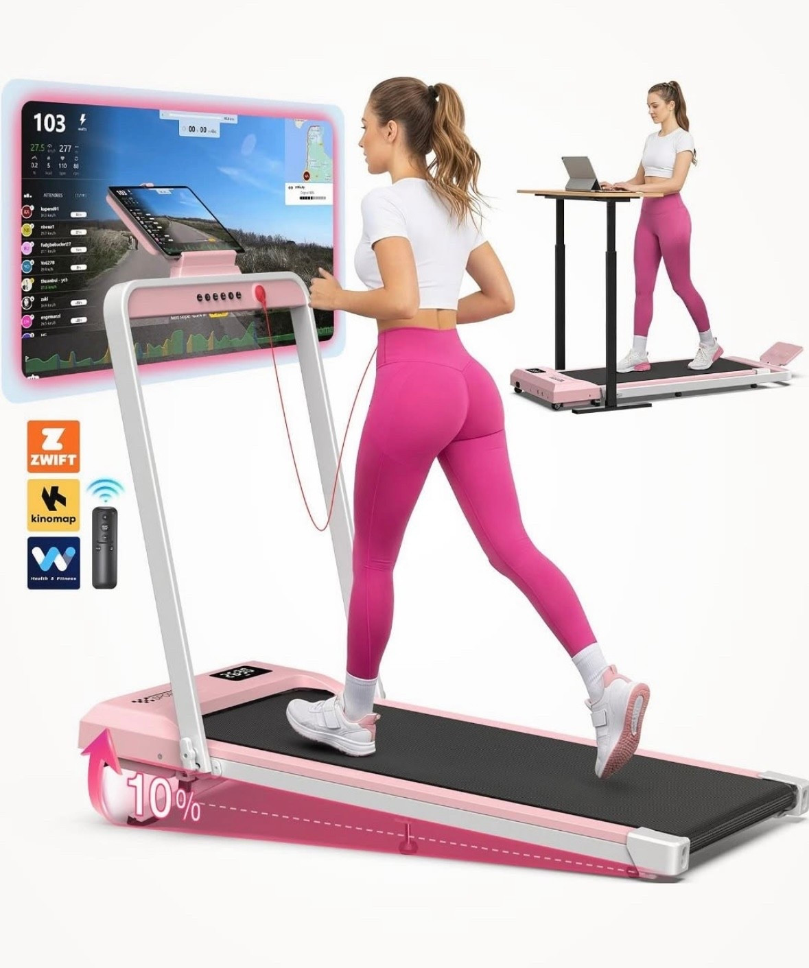 Obsessed with this pink walking pad 💖

#LTKValentine #LTKNYFW #LTKfitnessgoals