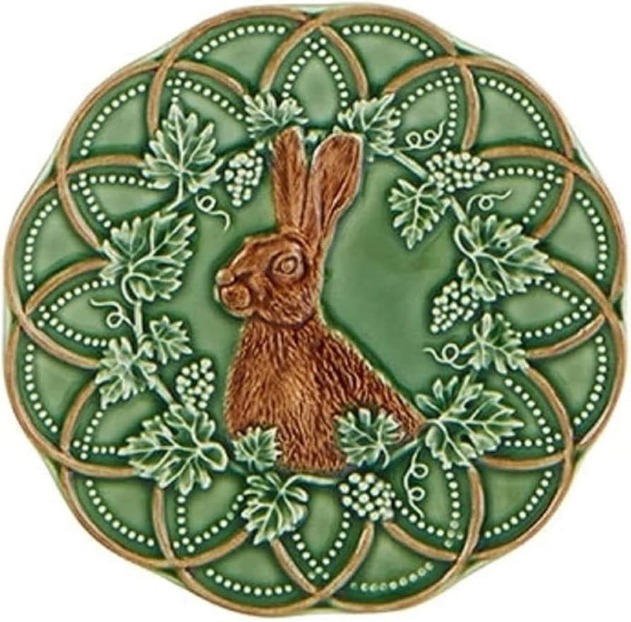 Bordallo Pinheiro Woods Hare Bread & Butter Plates, Set of 4 | Amazon (US)