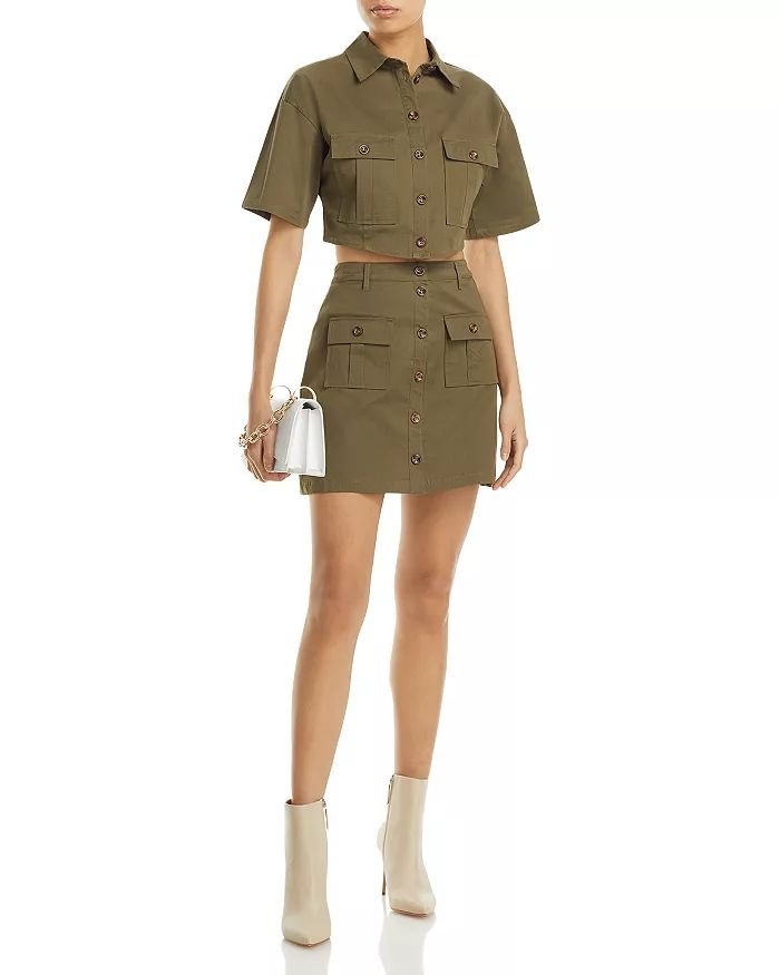 Cropped Utility Shirt & Utility Mini Skirt - 100% Exclusive | Bloomingdale's (US)