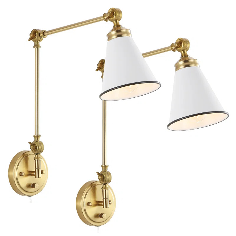Cessna Iron Swing Arm Sconce (Set of 2) | Wayfair North America