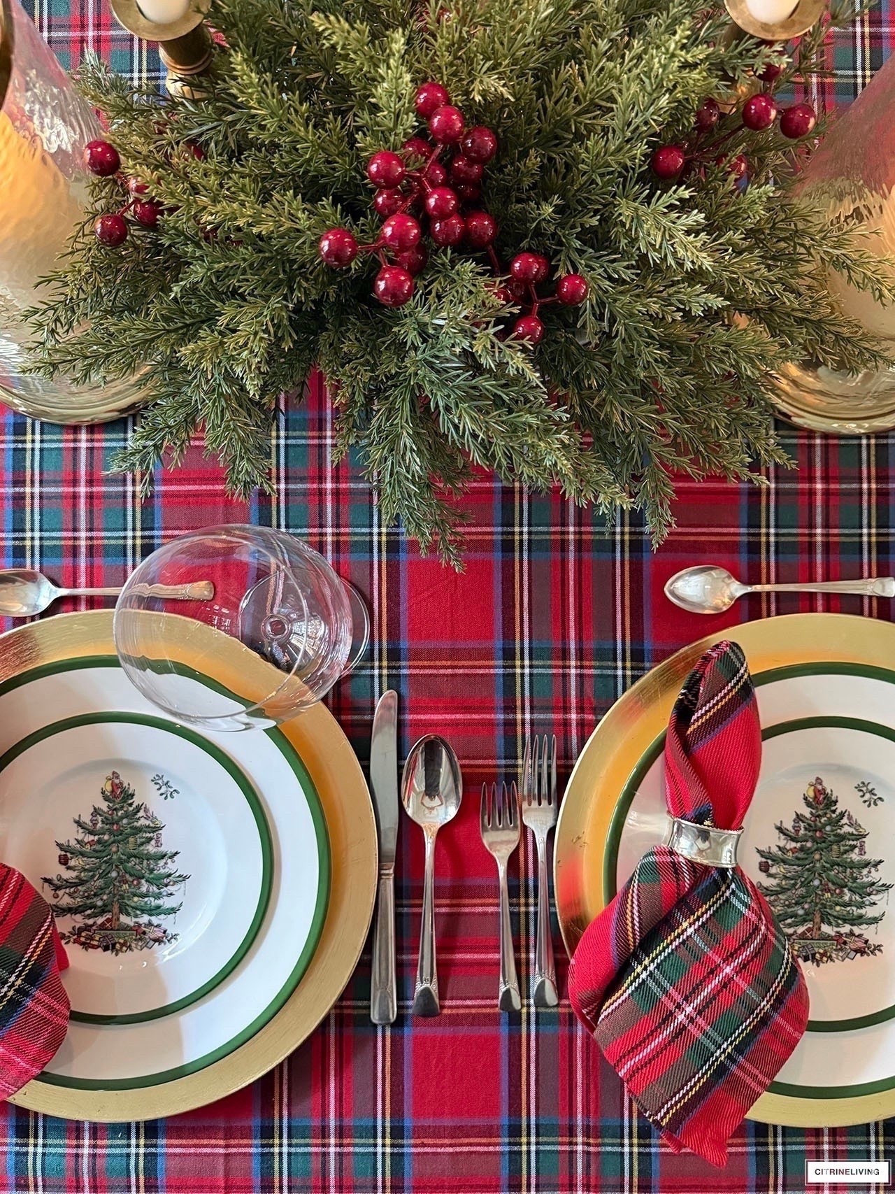 Create a chic and festive tablescape in layers of gorgeous red tartan, nostalgic dishware, greenery and hurricane lanterns

Christmas decor, holiday decor, holiday style, Christmas home finds

#LTKHoliday #LTKSeasonal #LTKHome