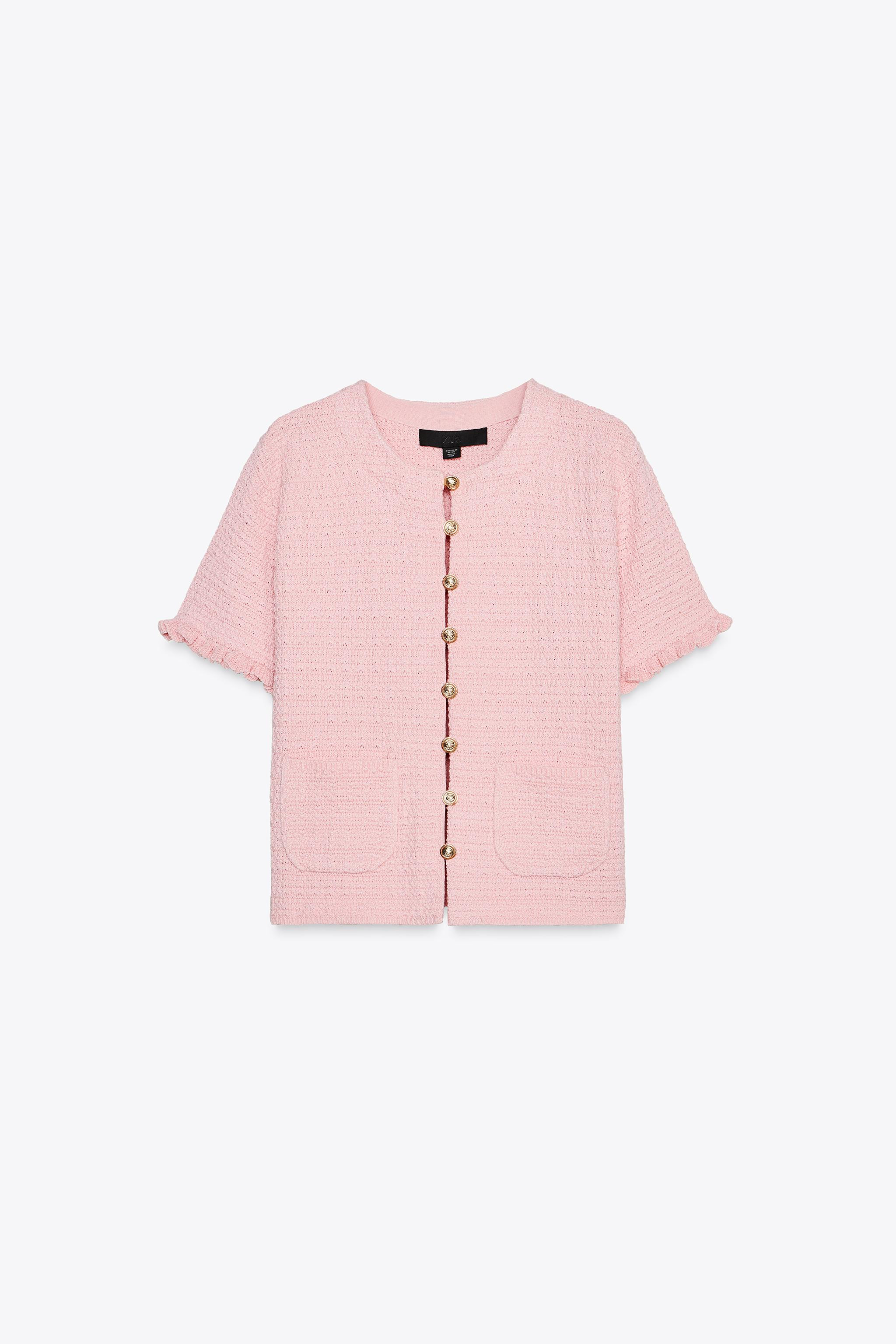 RUFFLED KNIT CARDIGAN | Zara US