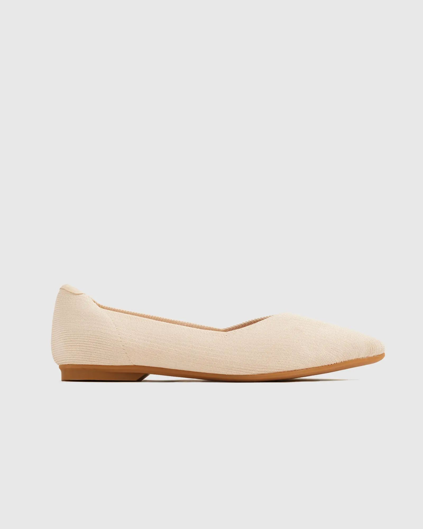 Washable Knit Pointed-Toe Flat | Quince