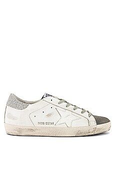 Golden Goose Superstar Sneaker in Dark Grey, White & Silver from Revolve.com | Revolve Clothing (Global)