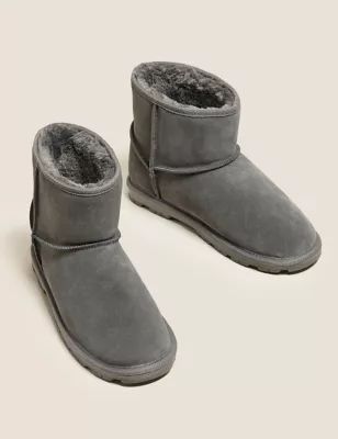 Suede Stain Resistant Faux Fur Lining Boots | Marks & Spencer (UK)