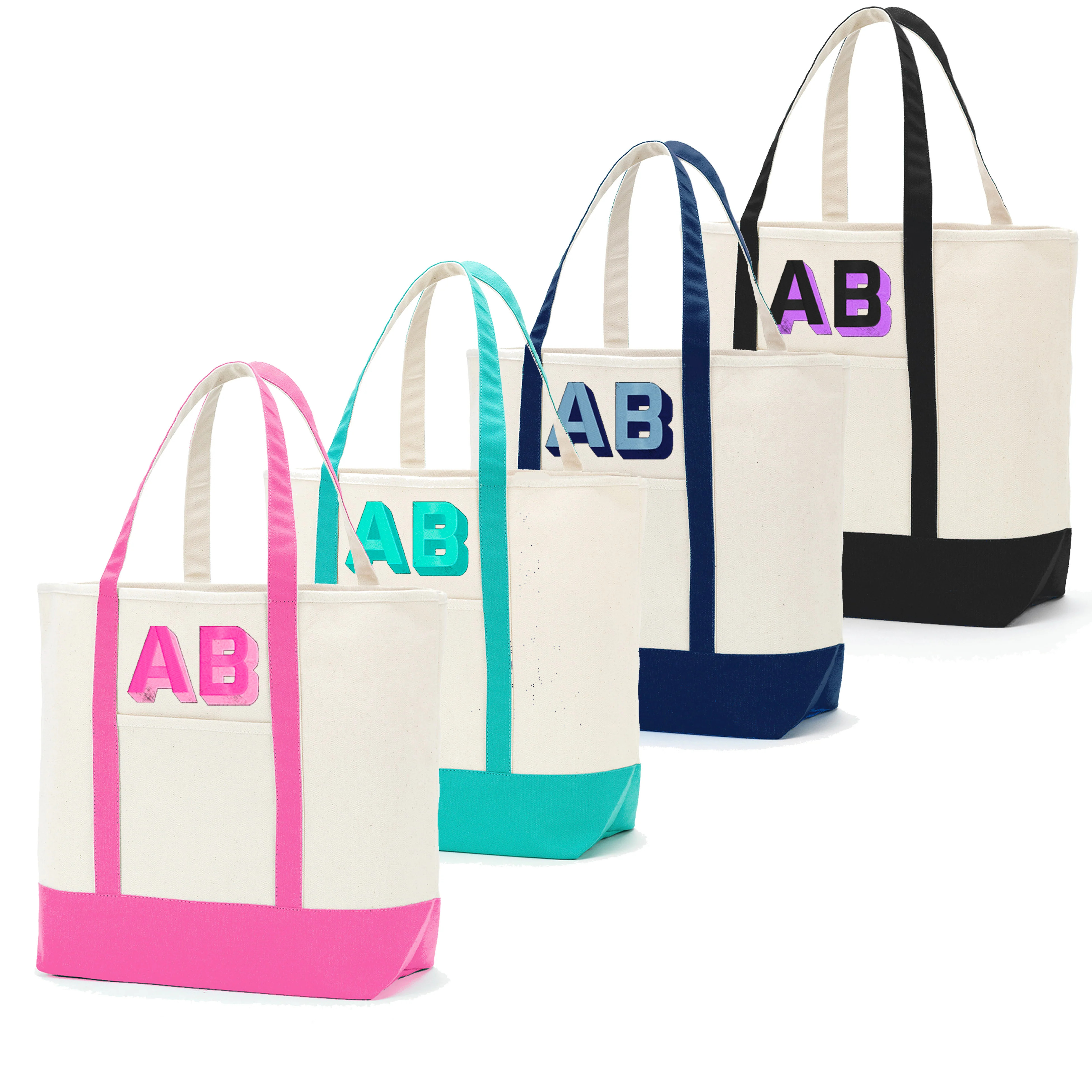 Shadow Block Canvas Tote Bag | United Monograms