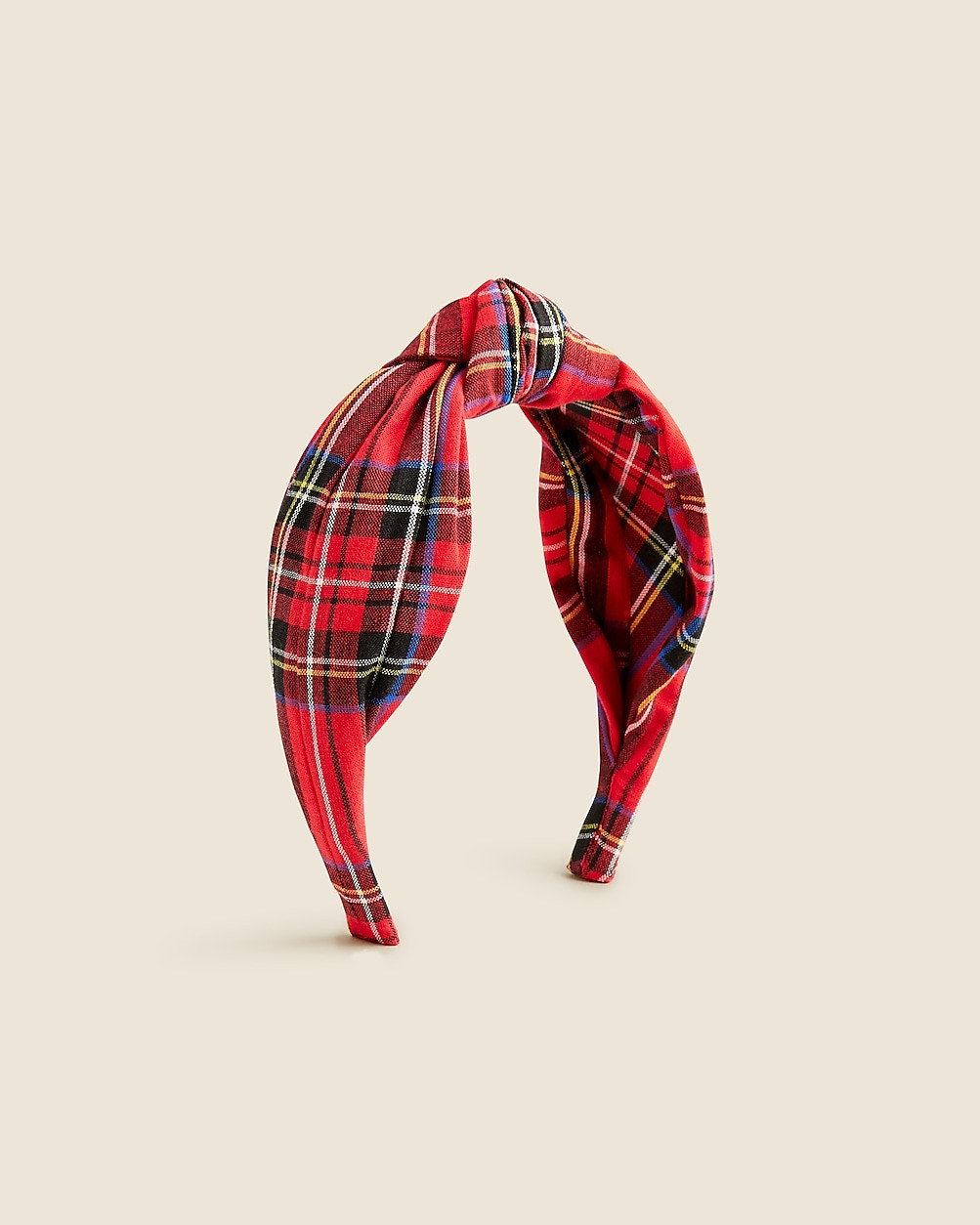 Tartan knot headband | J. Crew US