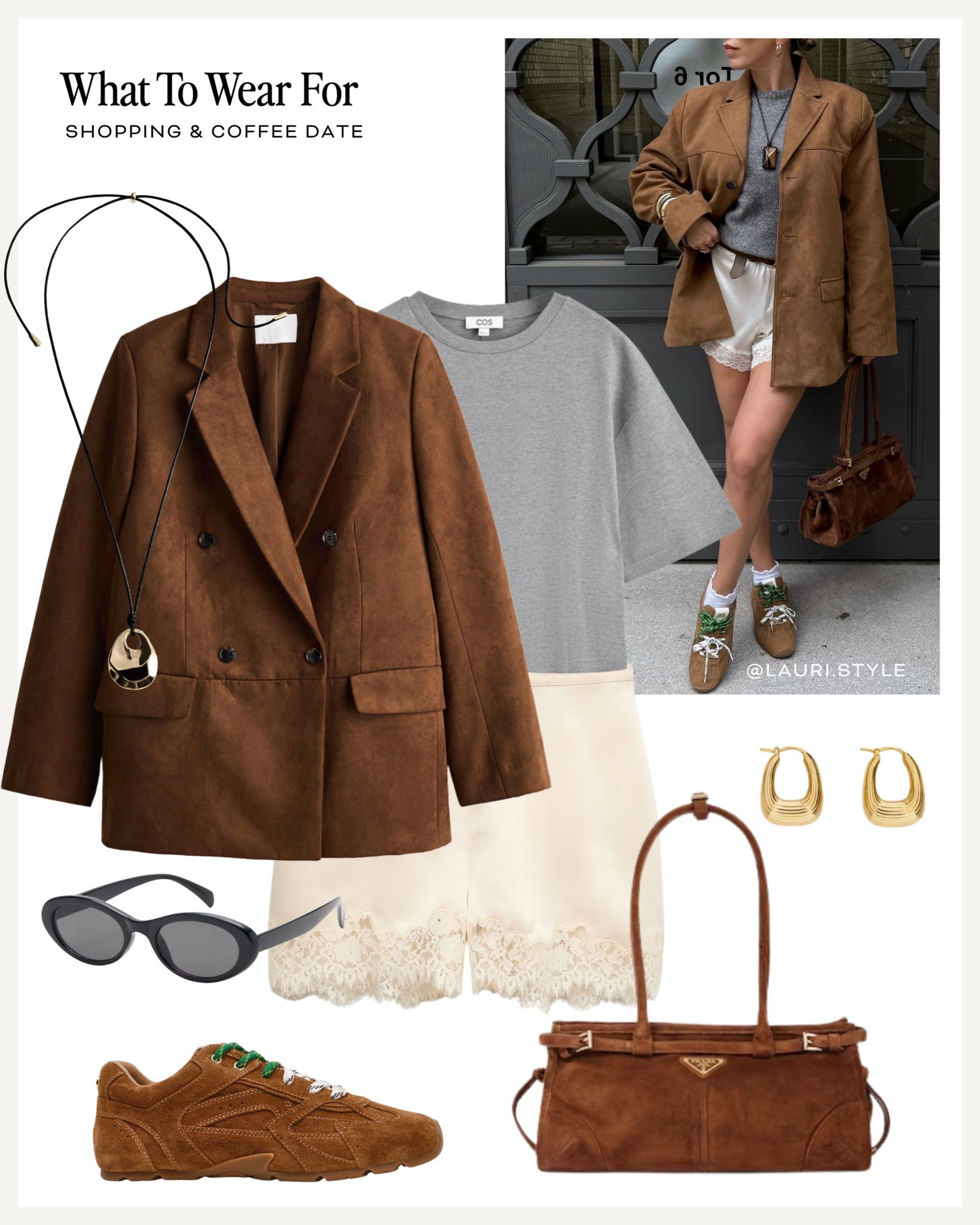 Shopping & coffee date coffee

Lace shorts, faux suede blazer, prada bag, suede trainers, spring summer 

#LTKuk #LTKspring #LTKsummer