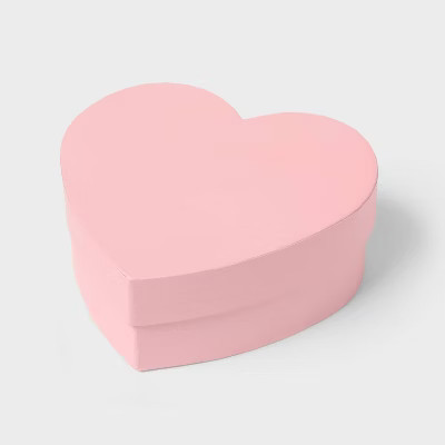 4.25"x4.5"x1.65" Valentine's Day Heart Small Gift Box Pink - Spritz™ | Target