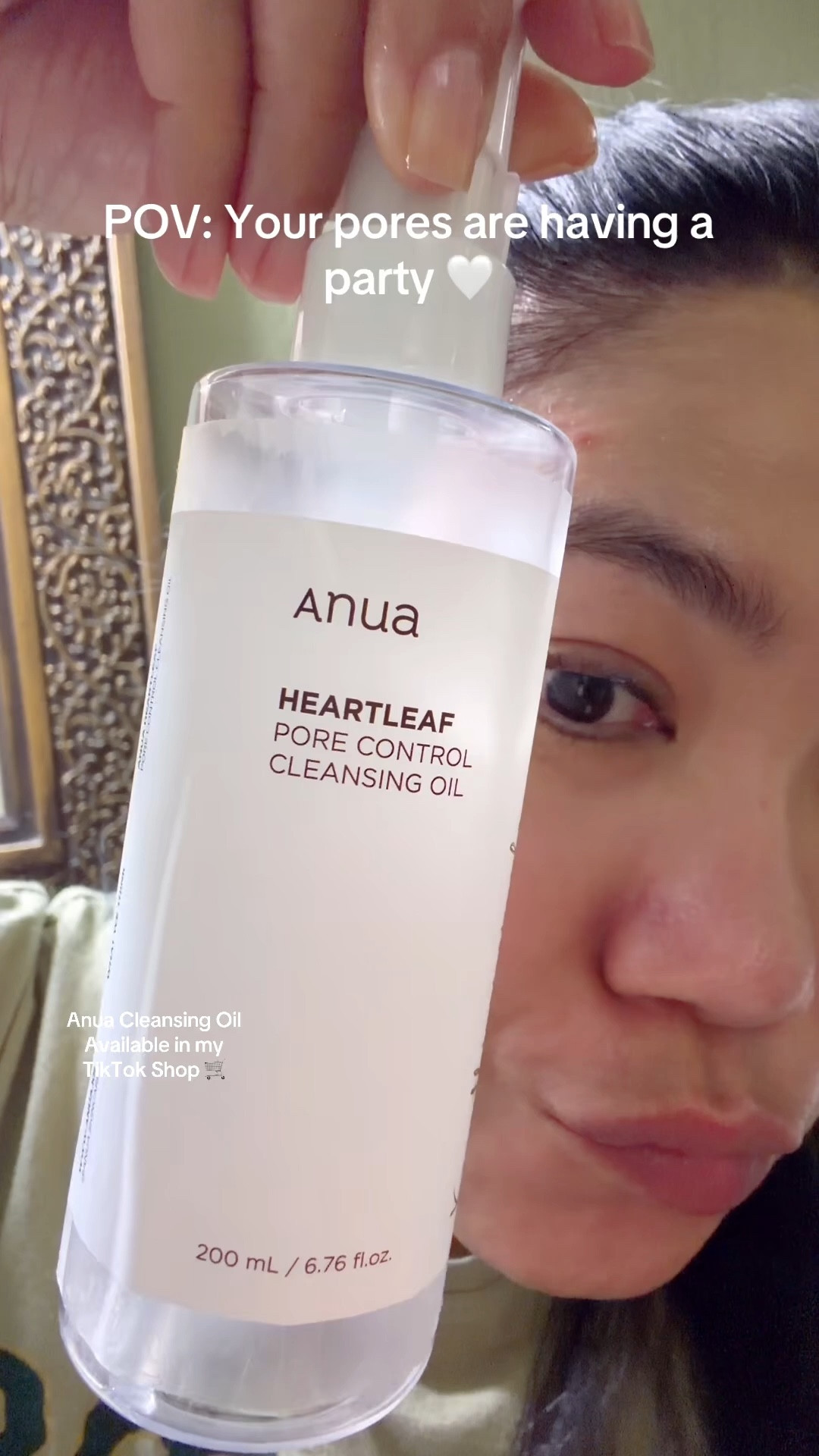 POV: double cleansing changed your skin and you’re never going back 🧴✨ 

Anua Cleansing Oil
Available in my
TikTok Shop 🛒

#anua #anuacleansingoil #koreanskincare#fyp #kbeauty #doublecleansing #skincaretok #viralskincare #tiktokshop #tiktokshopfinds #tiktokshopmusthaves #tiktokmademebuyit #shopwithme
#acneproneskin #sensitiveskin #cleanoil #glowyskin #glassskinroutine #ugc #ugccontentcreator #madammmstyleicon 

#LTKBeauty #LTKselfcare #LTKgrwm