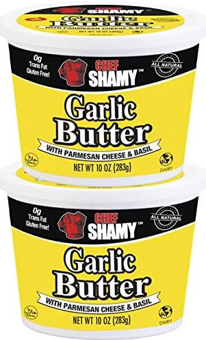 Chef Shamy Garlic Butter, Parmesan Basil, 10 Ounce (Pack of 2) | Amazon (US)