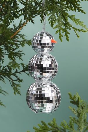 Disco Ball Snowman Ornament | Altar'd State