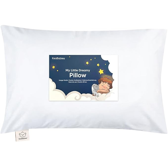 Toddler Pillow with Pillowcase - 13x18 My Little Dreamy Kids Travel Bed Pillows for Sleeping, Org... | Amazon (US)
