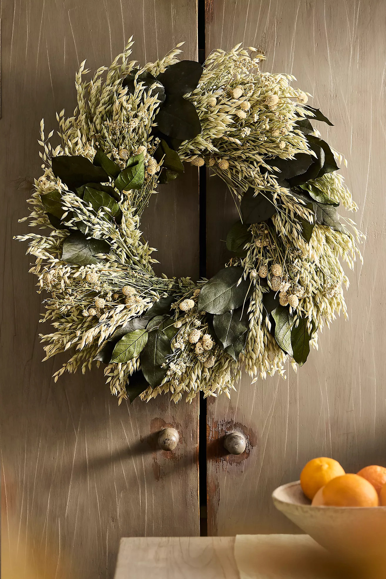 Green Dream Dried Wreath | Anthropologie (US)
