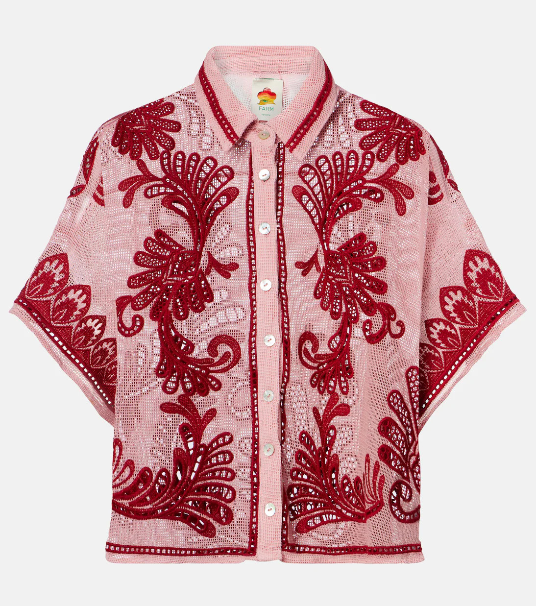 Arabesc embroidered cotton shirt | Mytheresa (US/CA)