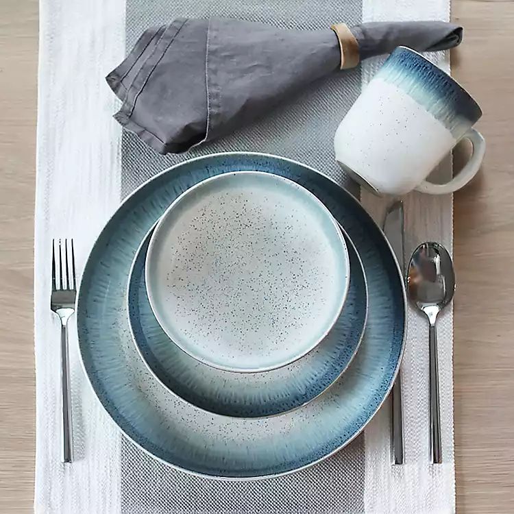 Blue Marina 16-pc. Dinnerware Set | Kirkland's Home
