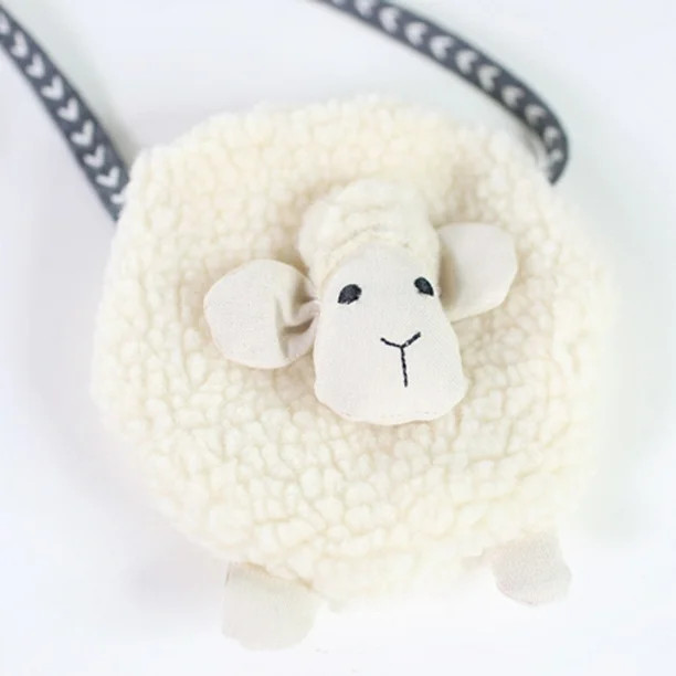 Toddler Baby Girls Plush Sheep Purse Shoulder Mini Bags Messenger Handbags | Walmart (US)