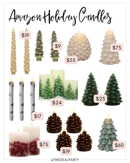 Amazon Holiday Candles | Holiday Candlesticks | Christmas Candles | Christmas Candlesticks | Holiday Decor | Christmas Decor 

#LTKHoliday #LTKfindsunder100 #LTKSeasonal