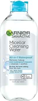 Garnier Micellar Water For Waterproof Makeup, Hydrating Facial Cleanser & Makeup Remover, Suitabl... | Amazon (US)