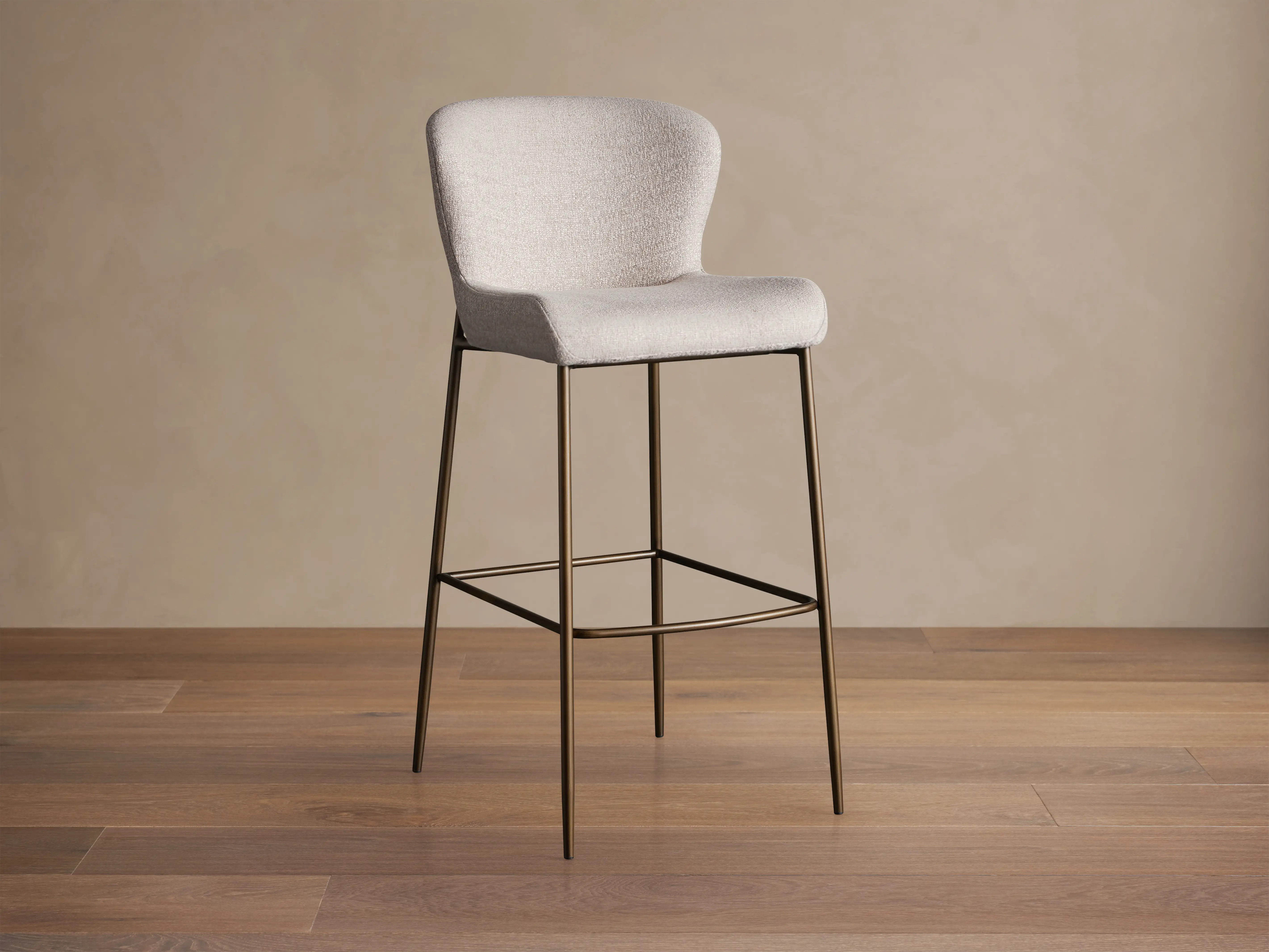 Kirsten Stool in Nona Linen | Arhaus